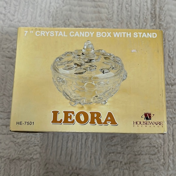 7” crystal candy box with stand HE-7501, New in box - Picture 3 of 16
